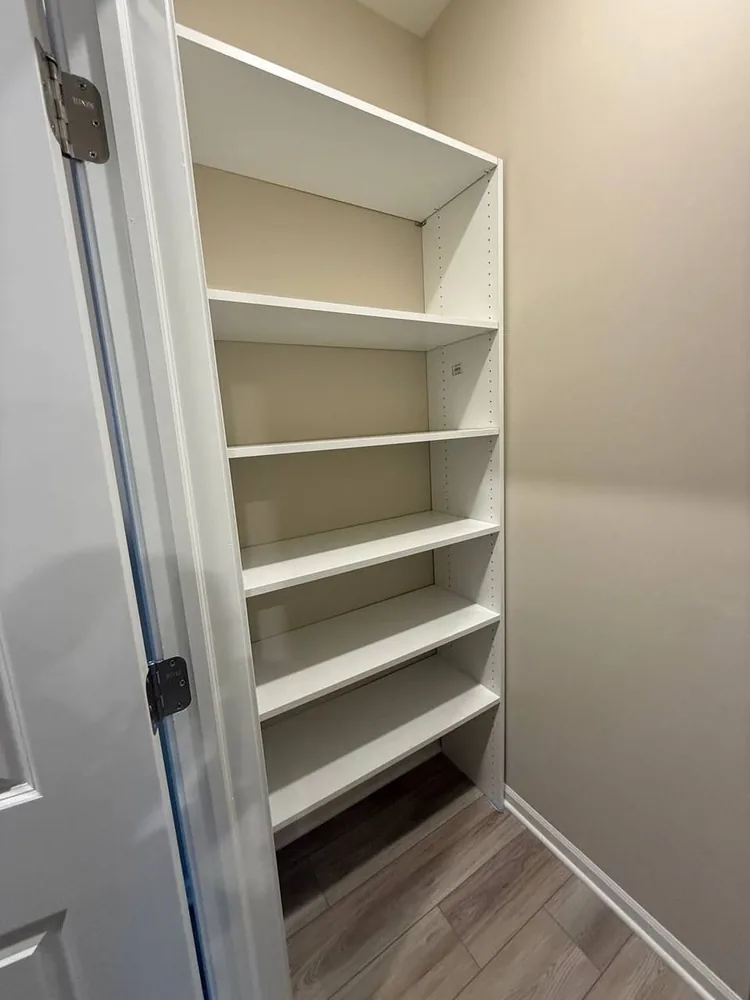 Completed handyman project — pantry build