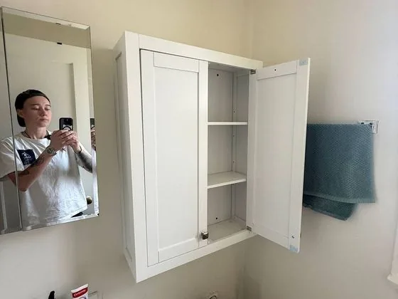 New bathroom cabinet installed — Palatine, IL